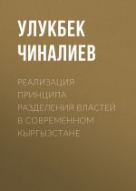Скачать книгу Реализация принципа разделения властей в современном Кыргызстане автора Улукбек Чиналиев