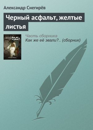 обложка книги Черный асфальт, желтые листья автора Александр Снегирев