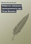 Книга Фабрично-заводская промышленность при Петре Великом автора Михаил Богословский