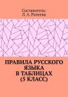 Книга Правила русского языка в таблицах (5 класс) автора Л. Рачеева