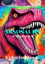 Скачать книгу Раскраска «Dinosaurs» автора Veronika Kiseleva