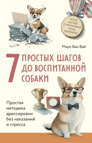 обложка книги 7 простых шагов до воспитанной собаки. Простая методика дрессировки без наказания и стресса автора Марк Ван Вай