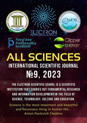 обложка книги All sciences. №9, 2023. International Scientific Journal автора Temurbek Bekmirzayev