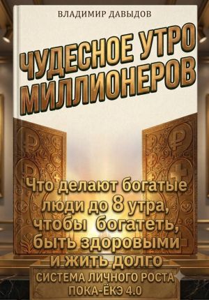 обложка книги Чудесное утро миллионеров. Что делают богатые люди до 8 утра, чтобы богатеть, быть здоровыми и жить долго. Система личного роста Пока-ёкэ 4.0 автора Владимир Давыдов