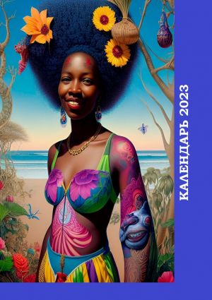 обложка книги Календарь-2023. Женщины Африки, цветочный художественный стиль автора Валерий Жиглов