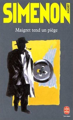 обложка книги Мегрэ расставляет ловушку автора Жорж Сименон