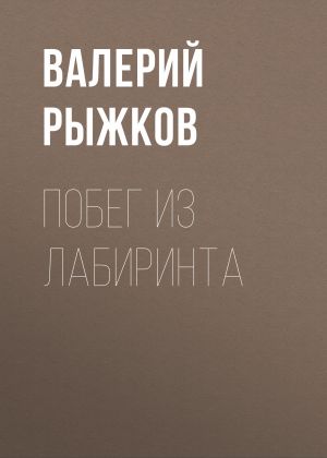 обложка книги Побег из Лабиринта автора Валерий Рыжков