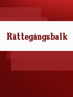 обложка книги Rättegångsbalk автора Sverige