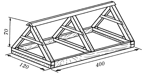 Парник треугольный своими руками чертежи