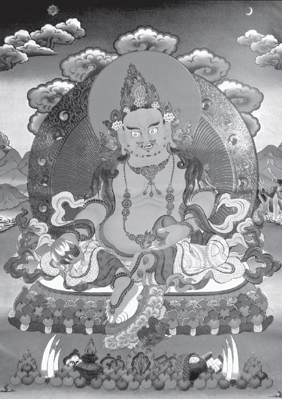 Черный дзамбала изображение