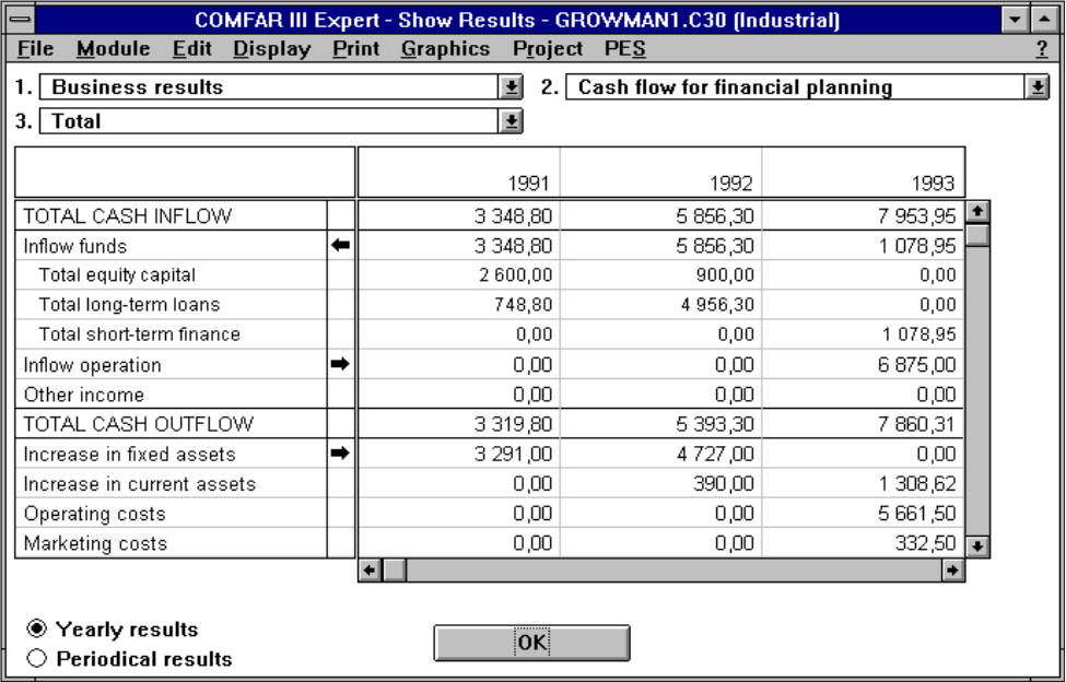 Интерфейс программы comfar III Expert. Пакет comfar 2.1. Comfar описание программы. Программа "comfar" (версия 3.0).