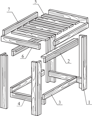 Технологическая карта табурета из дерева