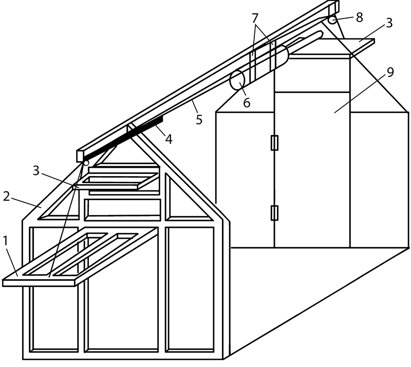 Схема вентиляции в теплице