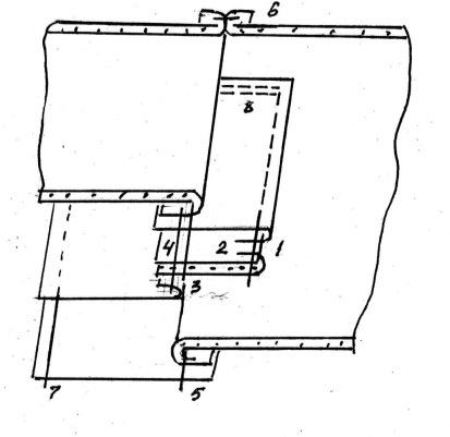Карман в шве схема