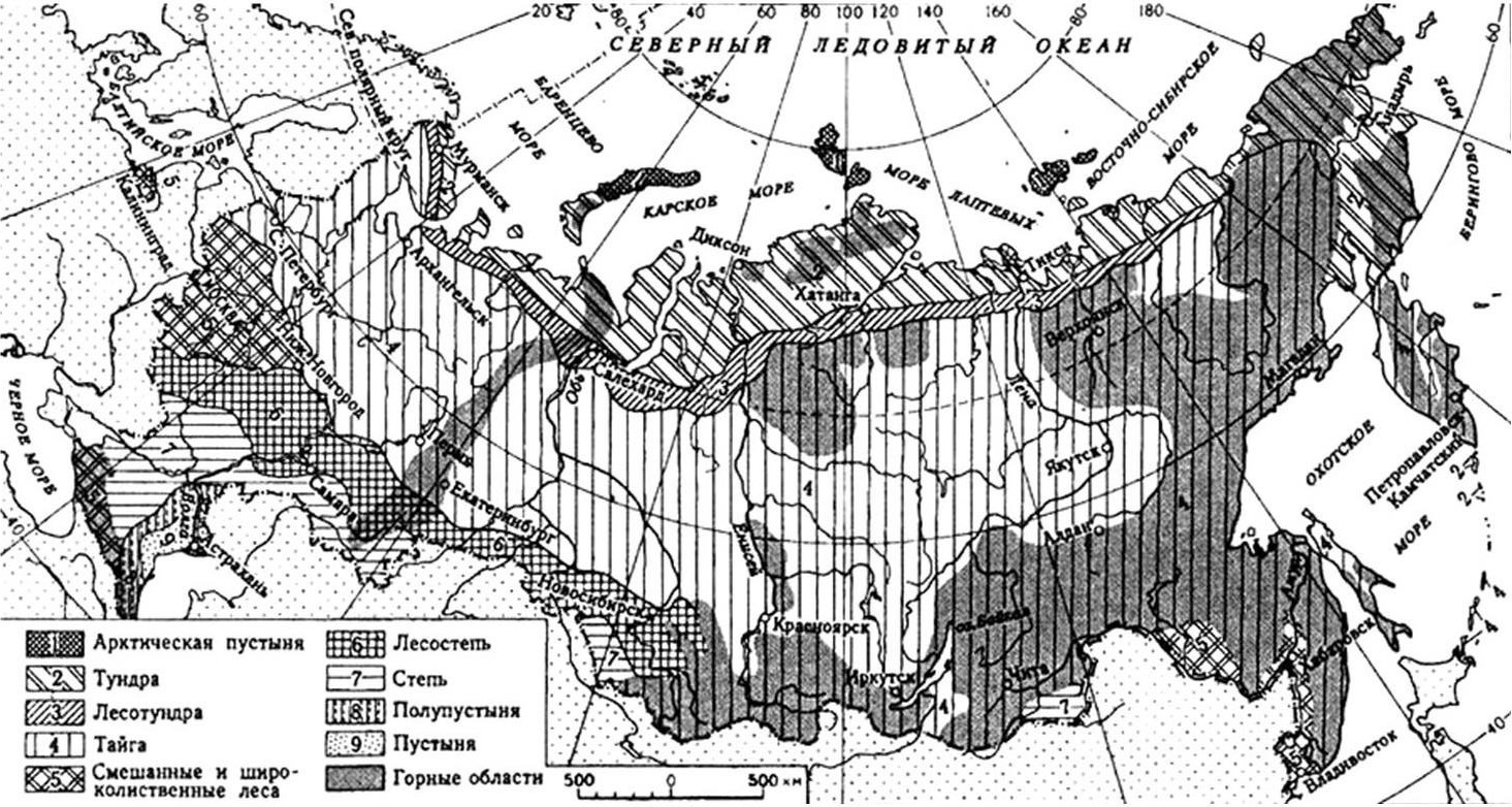 Карты расположение зон