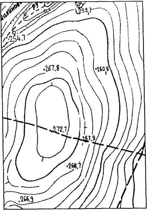 Карта горизонталей рельефа онлайн