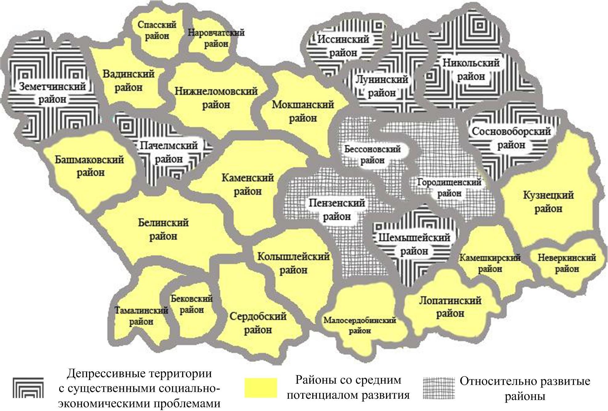 Какие районы вошли. Районы Пензы на карте. Районы Пензенской области. Пенза по районам. В Пензенской области 27 районов.