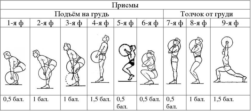 Схема тренировки штангистов