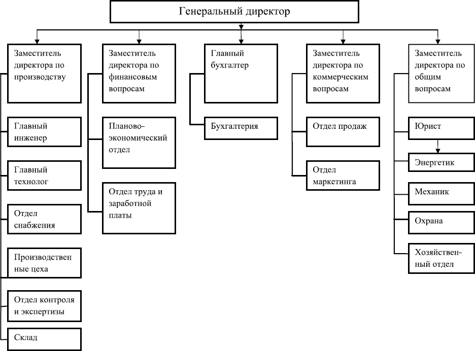 Дивизионально потребительская структура управления схема