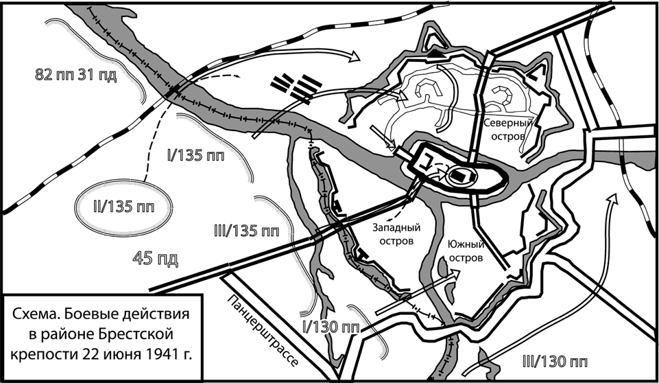 Карта брестской крепости в 1941 году подробная