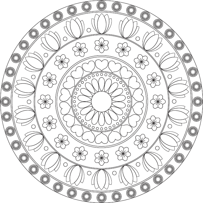 Мандала для здоровья рисунок