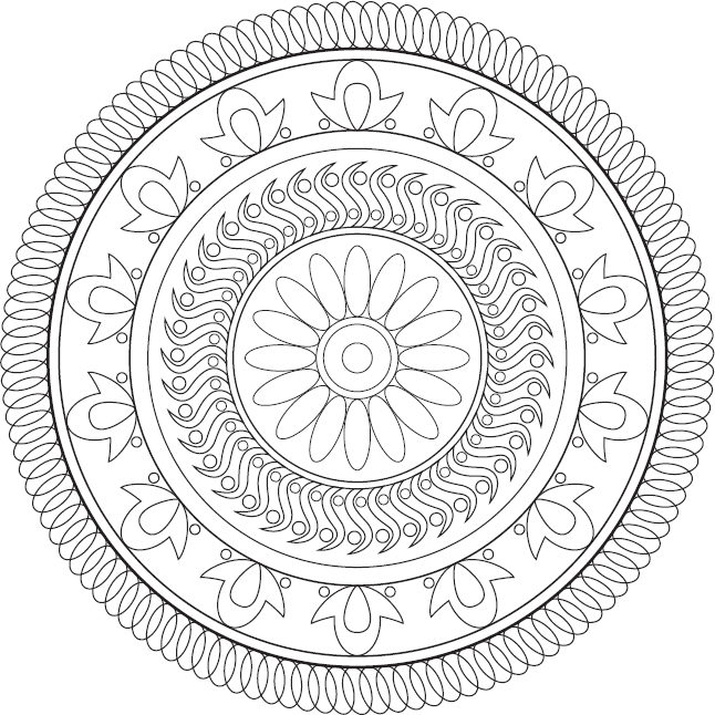 Мандала от страхов и тревог рисовать