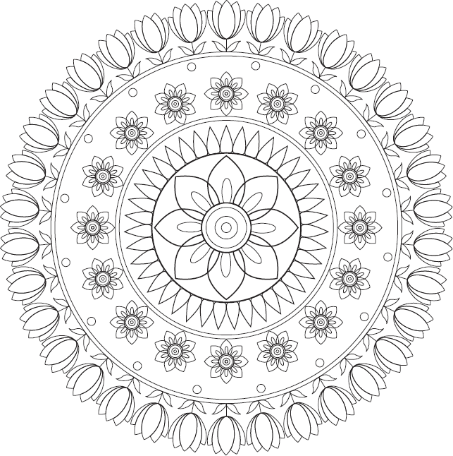 Мандала для здоровья рисунок