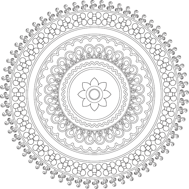 Мандала от страхов и тревог рисовать
