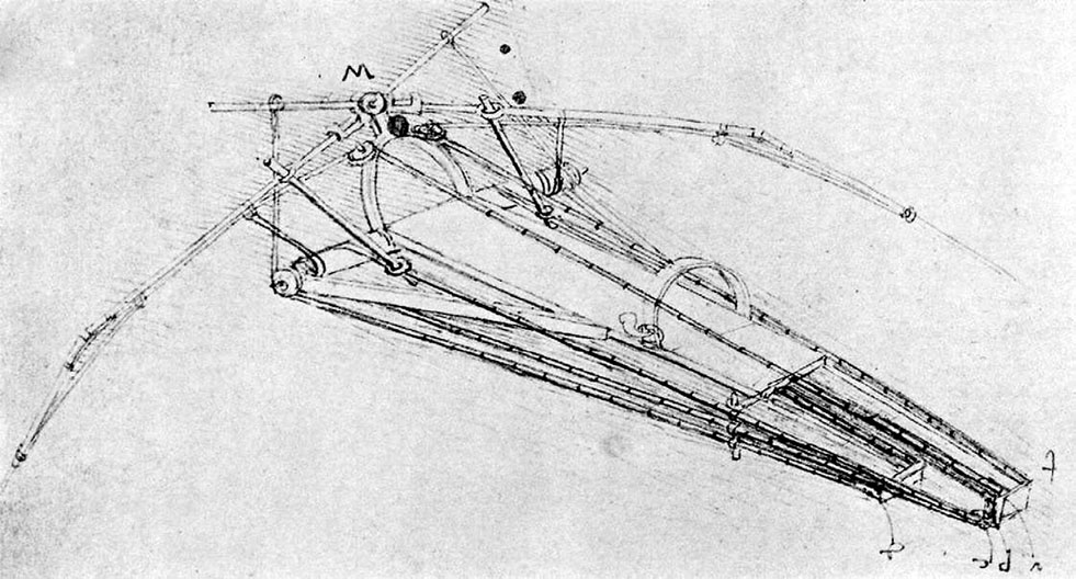 Когда леонардо да винчи сидел над чертежами летательной