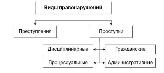 Составьте схему используя приведенные понятия правонарушение признаки