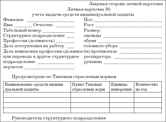 Карта учета выдачи - 90 фото