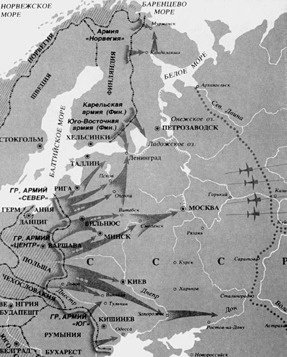 Линия архангельск астрахань по плану барбаросса