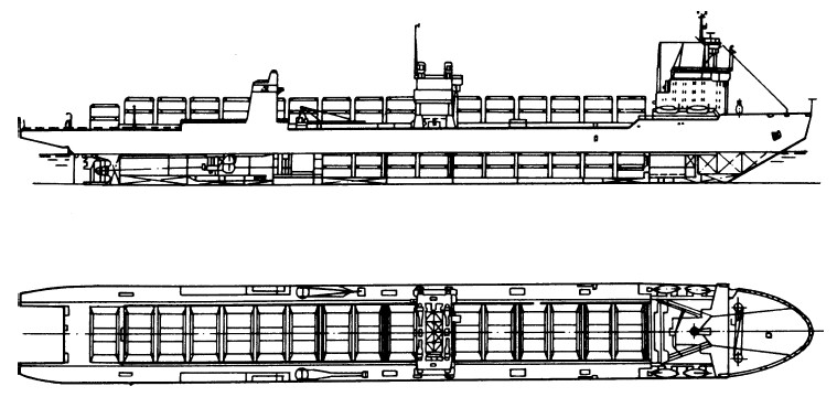 Лихтеровоз севморпуть чертежи