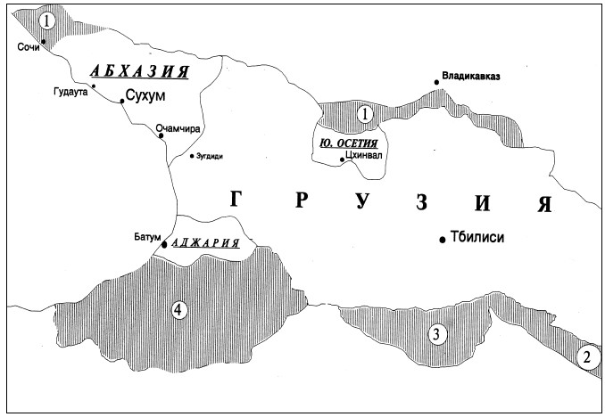 Гудаута абхазия карта