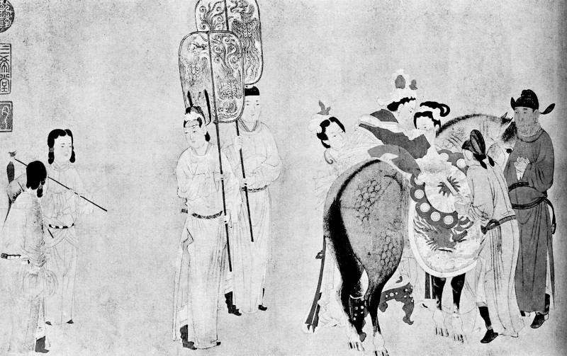 Сын неба смысл. Империя Тан. Картины древнего Китая Император и его свита. Изображения лошадей императора Тай-Цзуна. Наложница Вэнь Чжао.