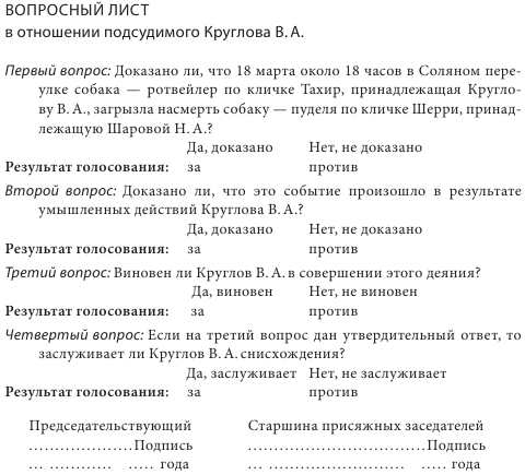 Протокол судебного заседания с присяжными заседателями образец