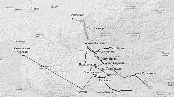 Карта алтая телецкое озеро