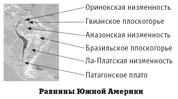 Лаплатская низменность карта