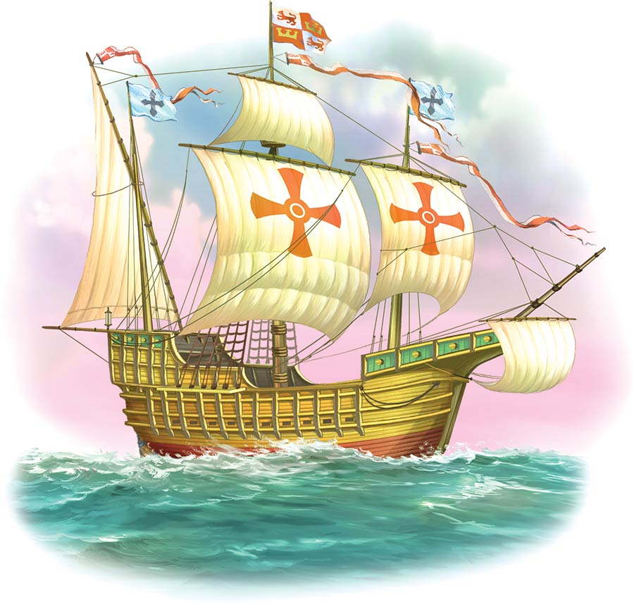 Судно экспедиции колумба. Корабль Христофора Колумба. Rjhf,km христофорf колумбf.