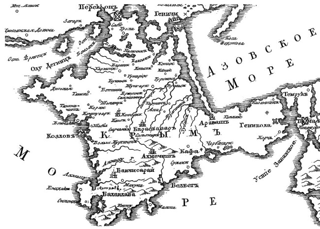 1783 год карта россии