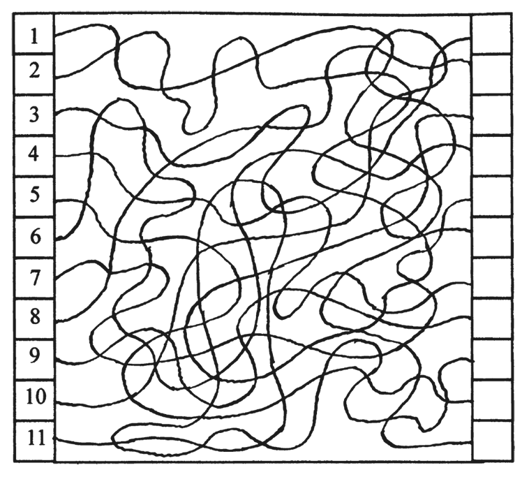 Тест рея. Увлекательная психология Селезнева. Картинки линиями по номерам. Раскраска по номерам по клеточкам.
