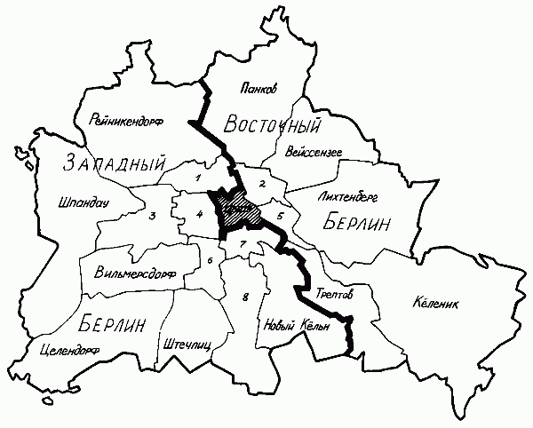 Карта берлина 1980 года