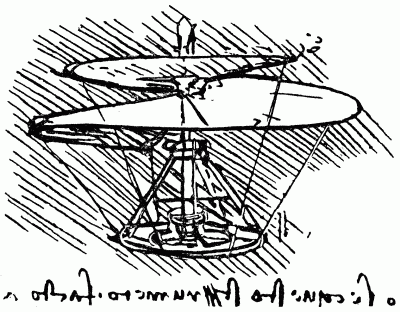 Леонардо да винчи вертолет чертеж