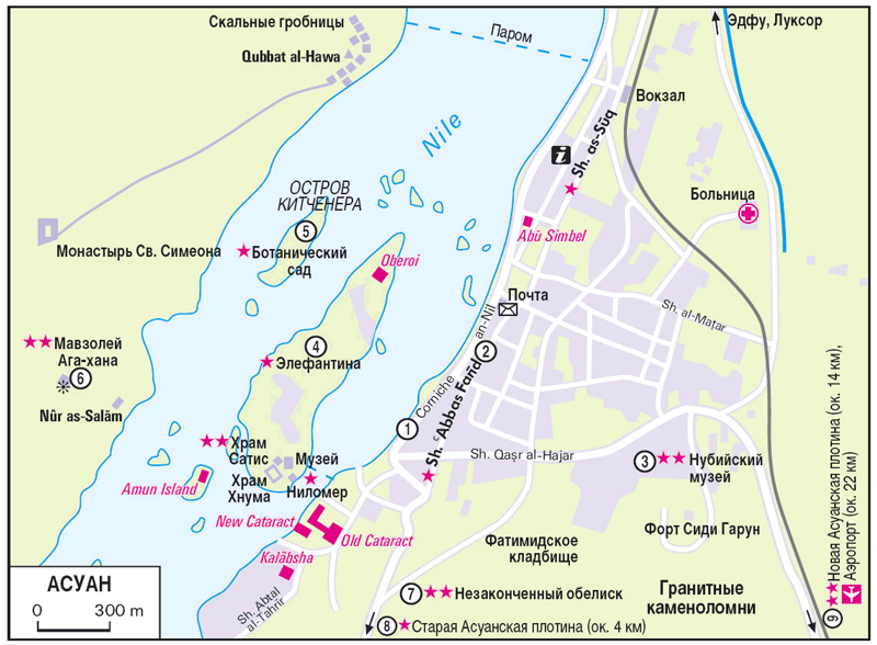 Луксор карта достопримечательностей