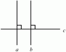 Каким свойством обладают две прямые перпендикулярные к третьей прямой сделайте рисунок