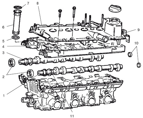 Схема гбц ваз 2110 8 клапанов