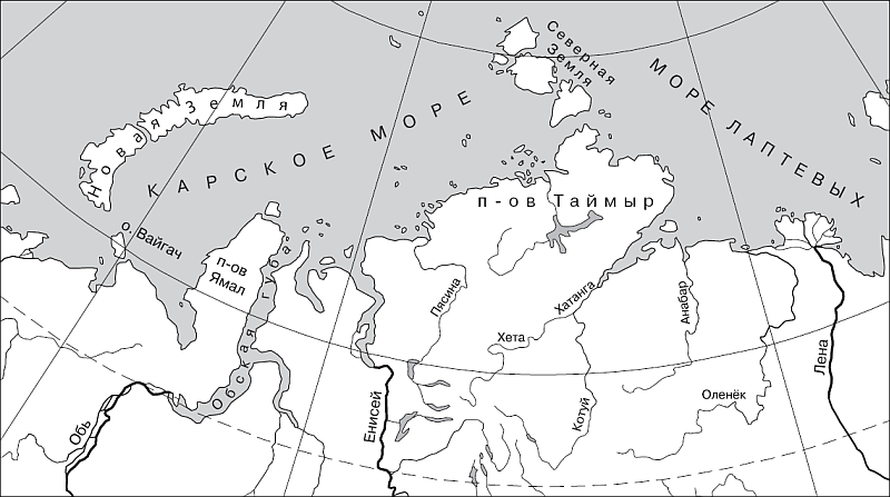 Финский залив контурная карта