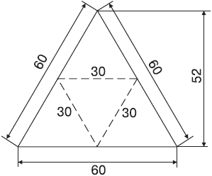 Развертка треугольника чертеж с размерами