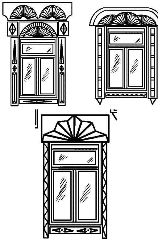 Рисунки окон с узорами легкие