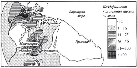 Карта геохимических аномалий россии